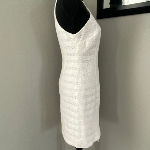 LILLY PULITZER Jenna White Halter Shell Shift Dress Small - Picture 6 of 16
